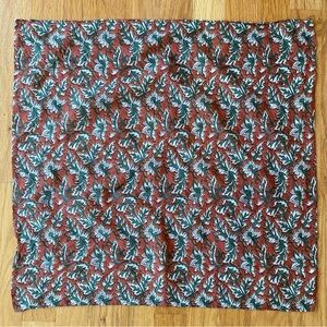 Sezane Floral Patterned Scarf 20x20in